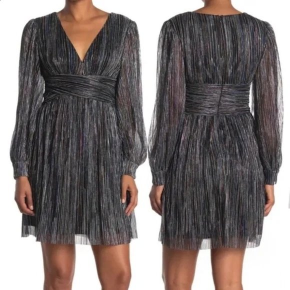 NWT Trina Turk Cherry Blossom Dress Size 10 Multi Color Cocktail Party Metallic - Picture 1 of 11